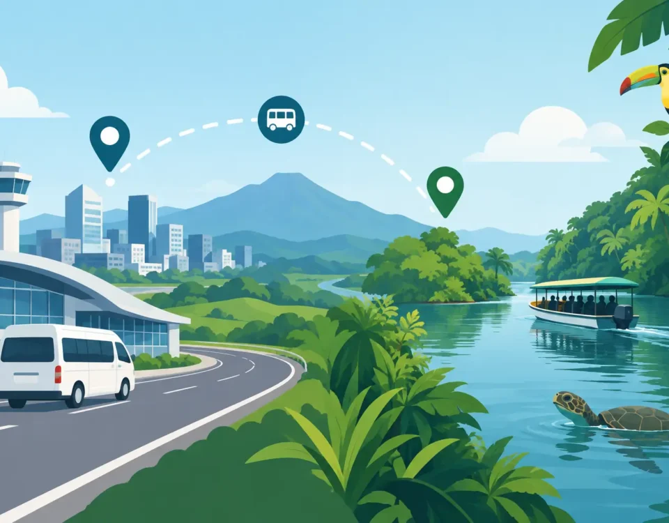 How to Reach Tortuguero Waterways from San José
